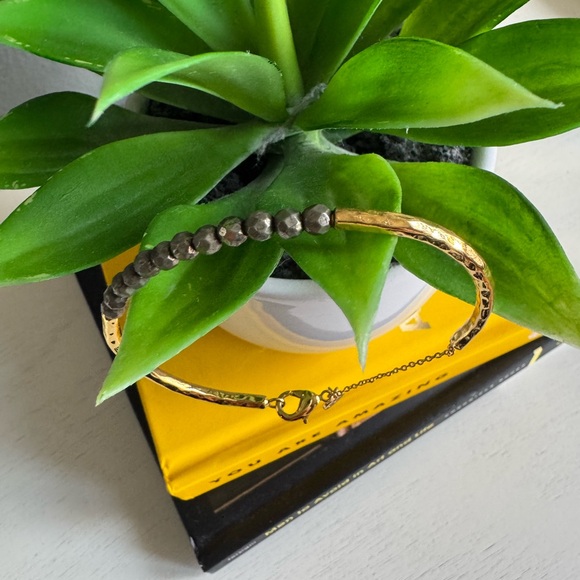 Gorjana Gold Pyrite Power Gemstone Bracelet - Picture 3 of 3